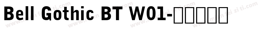 Bell Gothic BT W01字体转换